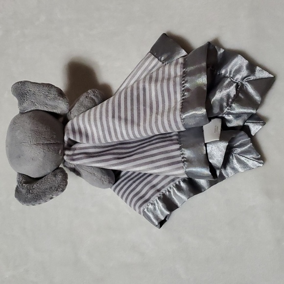 Circo Target gray white striped elephant lovey security blanket K99 - Picture 4 of 8